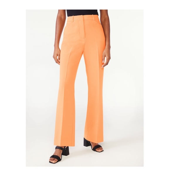 Scoop Women's High Waisted Crease Front Trousers, suit bottoms - Picture 3 of 3